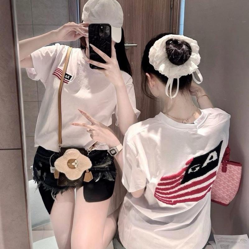 ÁO LÁ CỜ THÊU XÙ - Áo Thun Freesize (42-70kg) , chất cotton 4 chiều mềm mát , form dáng rộng dấu quần , áo thêu trực tiếp , Hương Trầm Shop , áo hottrend