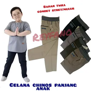 celana panjang chino anak laki-laki 1-12 tahun/celana chino anak Fashion terlaris Cotton twill