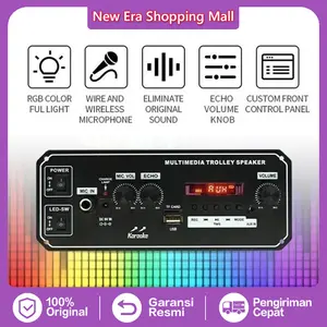 Modul Audio Bluetooth untuk Speaker Portable, 2x10W HD, Baterai Isi Ulang, Dual MIC dengan Echo, Buat Karaoke & Party Dirumah!
