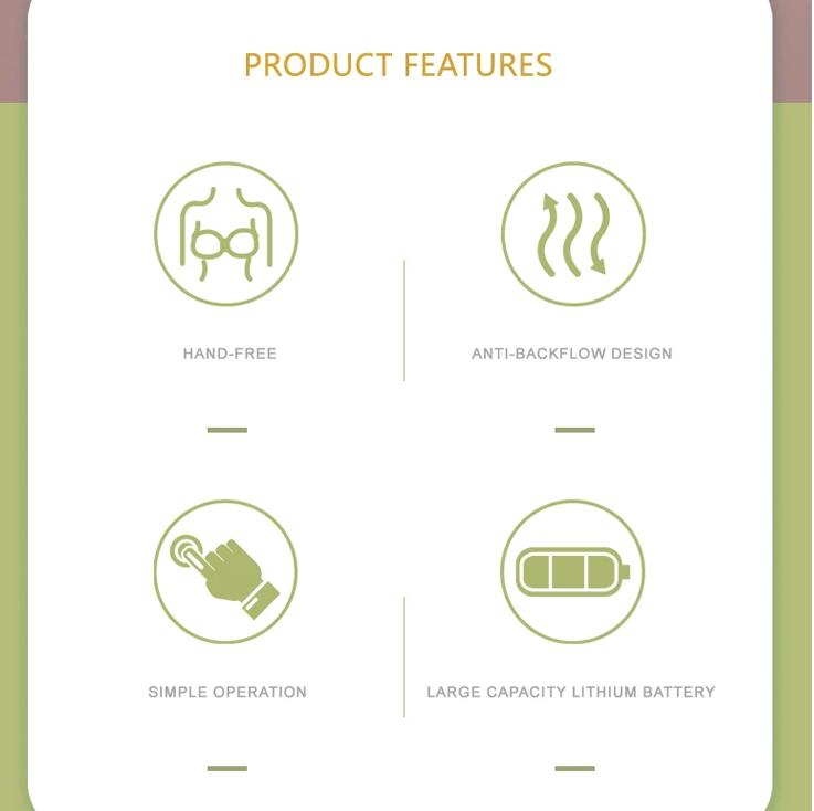 Product Introduction of High Quality Wearable Handfree ElectricWirelessPortable Breastfeeding PumpStrong horigen pumping 4