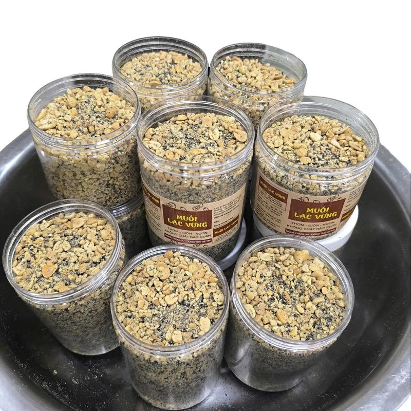  Combo 2 hộp muối vừng 500g thơm ngon  Lạc vừng đen truyền thống  