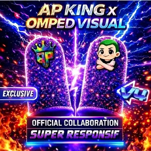 AP KING sarung jempol OMPED VISUAL V4 free diamond 500 sampai 1000 DM OFFICIAL collaboration super resfonsif terbaru Ekslusif