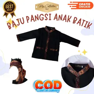 setelan komplit pangsi free ikat kepala baju celana ikat kepala baju tradisional seragam sekolah usia 3 thn sampai 17 tahun size 1 sampai 15