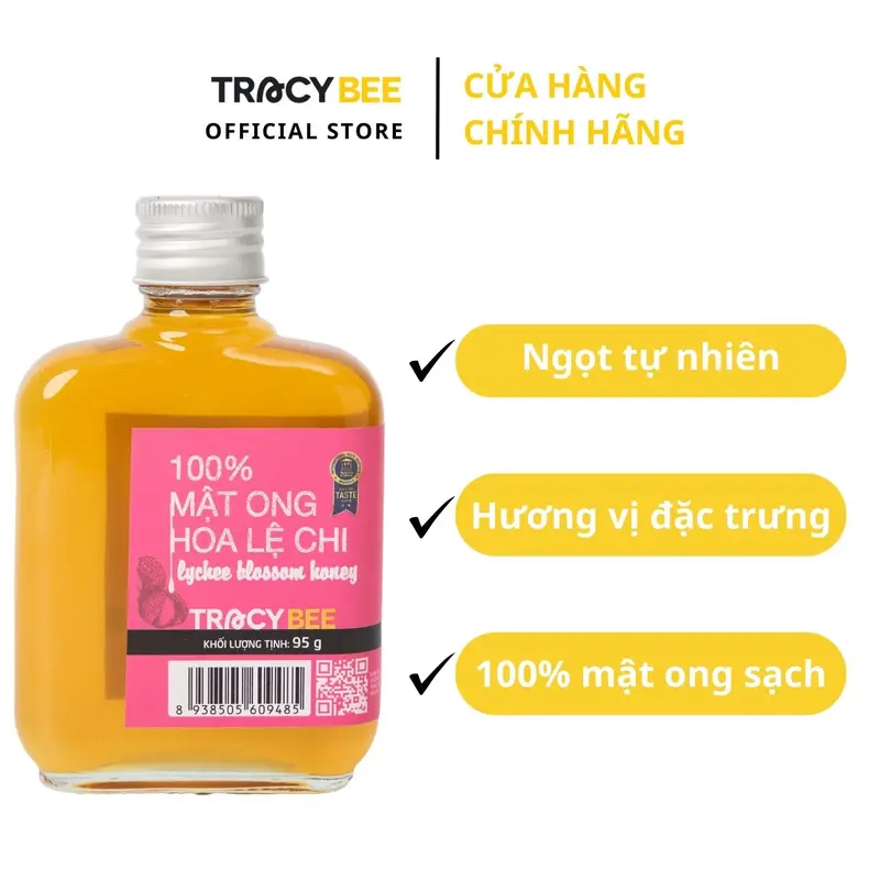 Mật Ong Hoa Lệ Chi Tracybee Tự Nhiên 95g - Chất Lượng Cao Cấp 3