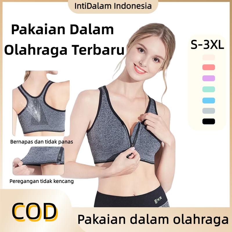 Bh Bra Push Up Style  Busa Tipis Motif Polos  Seamless  Pakaian Dalam Wanita High Quality Dewasa Remaja Nyaman Dipakai Setiap Hari Ritsleting Depan Pakaian Dalam Olahraga Terbaru 2023 0