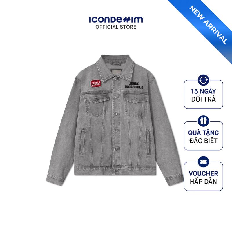 Áo Khoác Jean Nam ICONDENIM Hoạ Tiết Incredible Form Regular AKID0204