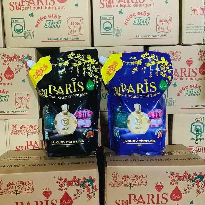( Combo 2 túi giặt 7.2L ) nước giặt xả SUPARIS hương nước hoa. Làm sạch - Lưu hương