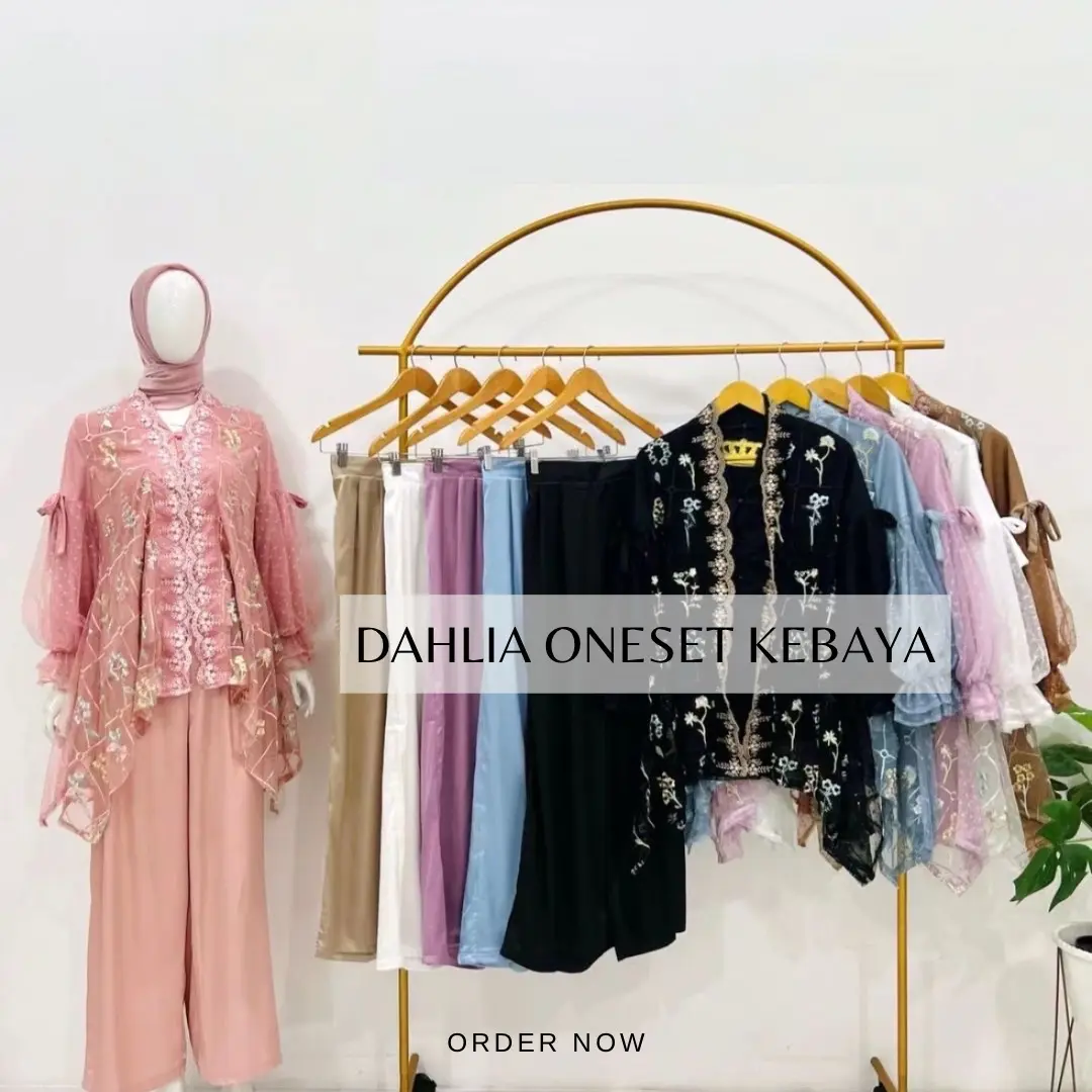 DAHLIA ONESET KEBAYA/ ATASAN CELANA KONDANGAN / SET KUTUBARU