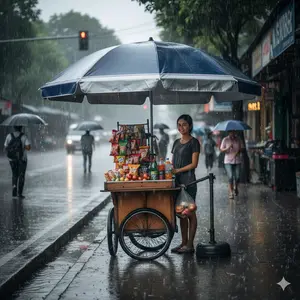 PAYUNG DOBEL LAYER 300cm 280cm 260cm 240cm 220cm 200cm 180cm - Payung Pantai POLOS / Payung Cafe / Payung Tenda / Payung Jualan