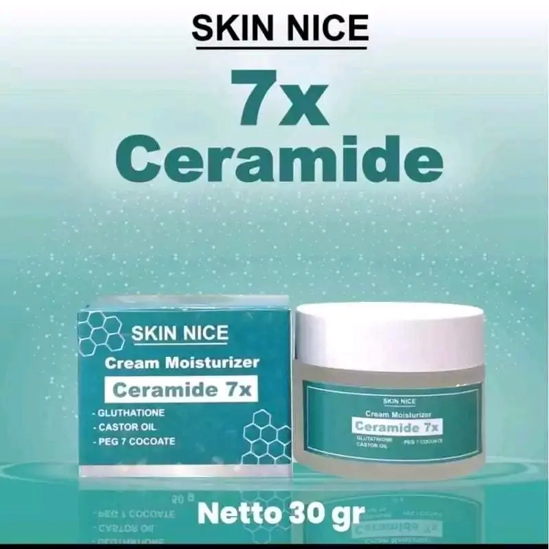 SKIN NICE 7x Ceramide Moisturizer Gel Moisturizer Krim Kulit Kering & Sensitif BPOM Aman Pelembab Melembutkan