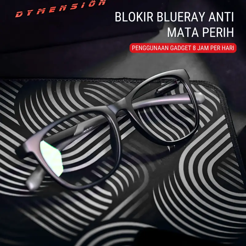 Aegis Kacamata Anti Radiasi Pria Kacamata Gaming Eyewear Blue Frame Lensa Glasses 0