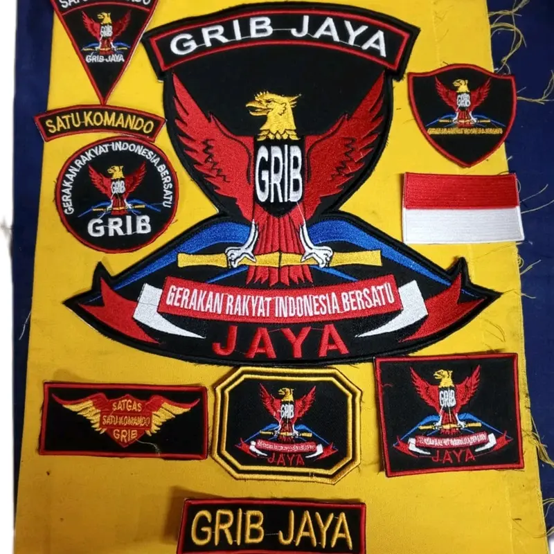 BORDIR ATRIBUT KUMPLIT GRIB JAYA 1 SET Hitam 4