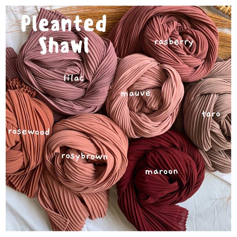 PASHMINA PLISKET TANPA LIPATAN UKURAN 180 x 75cm 6
