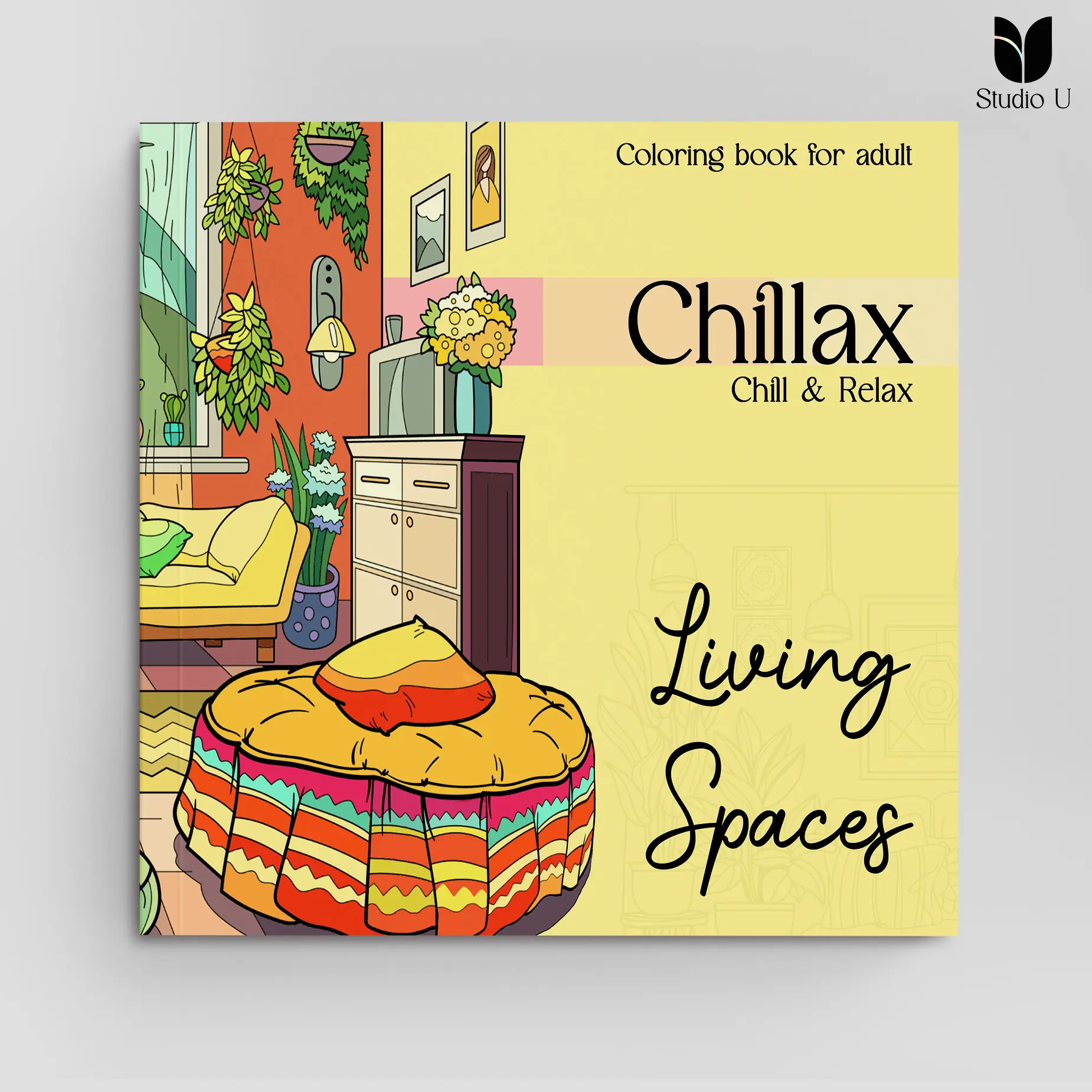 Buku Mewarnai "Chillax" Vol #2 - Living Spaces