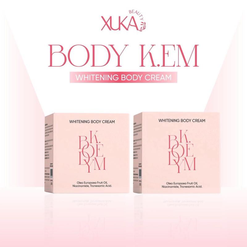  COMBO Whitening Body Cream K.EM Xuka Beauty 250g - Hỗ Trợ Dưỡng Da 