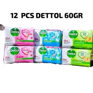 (12pcs) sabun dettol batang 60gr all variant