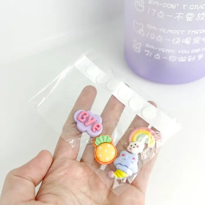 COD AMAN ISI 4 PCS STIKER TIMBUL 3D RESIN HANDPHONE BOTOL MINUM KULKAS KARTUN - ACAK BY bd*moffstore 3