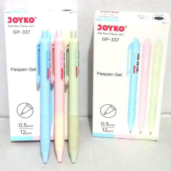 Pulpen/Paspen Gel/ Pen /Bollpoint Joyko GP-337 Stationery Bolpen /pcs Hitam Tinta 4