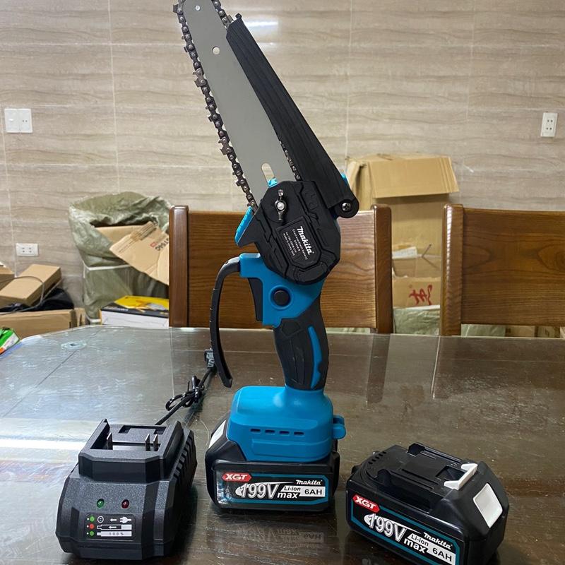  ￼Máy cưa xích pin cầm tay Makita máy cưa gỗ mini dùng pin cưa xích pin mạnh mẽ bền bỉ 