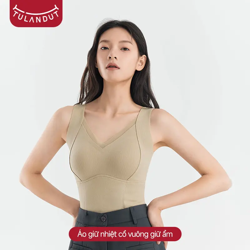 【Mua 1 nhận 2】Áo vest nhiệt, TULANDUT, Cửa Hàng chính thức, dành cho phụ nữ, đồ lót lót lông cừu có đệm, Bộ sưu tập mùa thu / mùa đông mới năm 2024, áo ngực, 2426