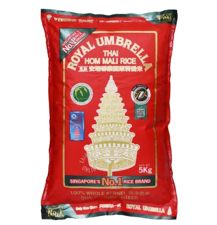 Royal Umbrella Rice Fragrant Thai Hom Mali Rice 5kg