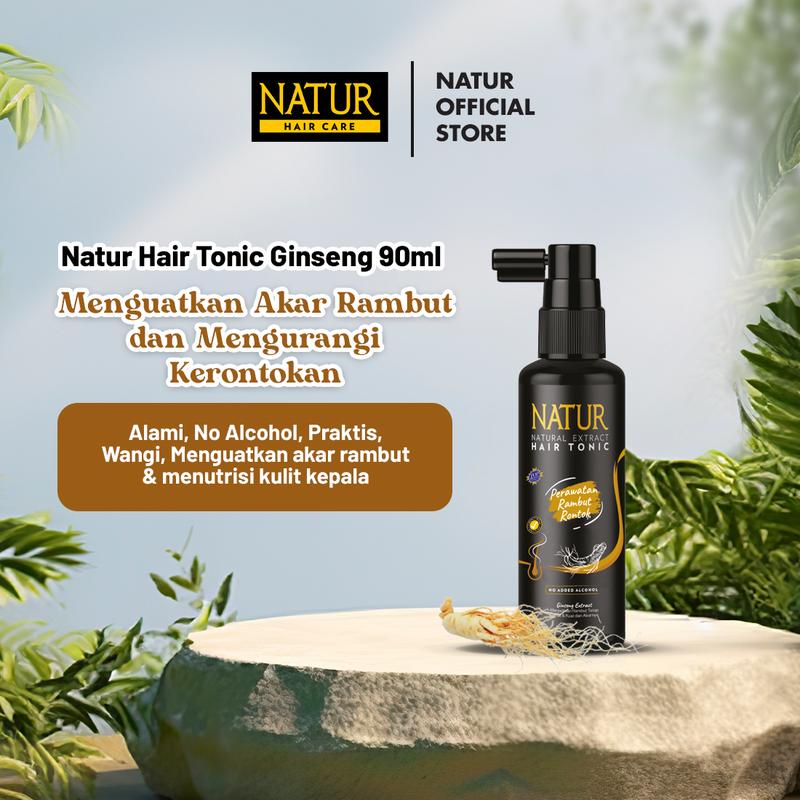 Natur Hair Tonic Ginseng 90 ml - Tonik Perawatan Rambut Rontok - Shop ...
