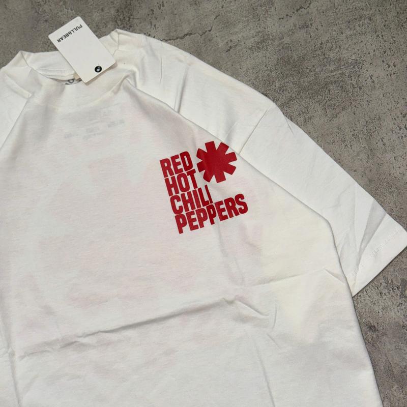Baju Kaos Red Hot Chili Peppers - T Shirt Rhcp White 20s 1