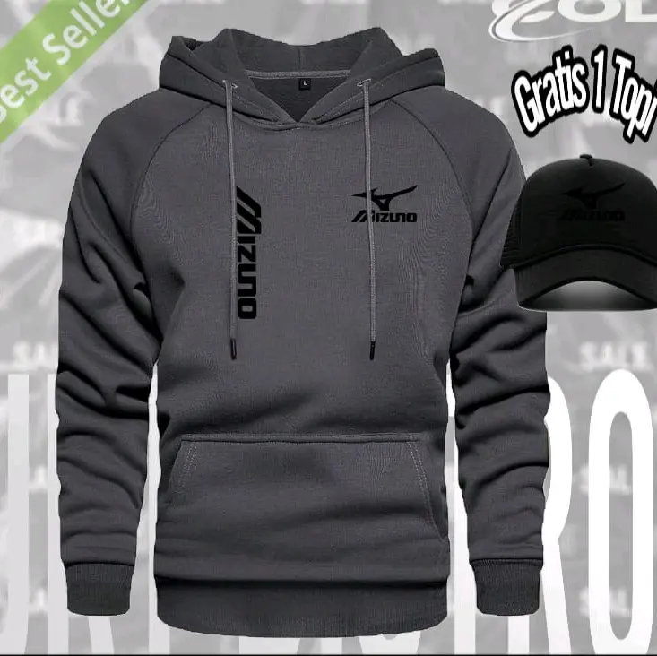 KEFA BONUS TOPI..!! Hoodie Sweater Logo 1205 M1zun0 Kirka Text Hitam bk blok Jaket Hoodie pria dan wanita Terkeren Quality Premium Fleece Nyaman 0
