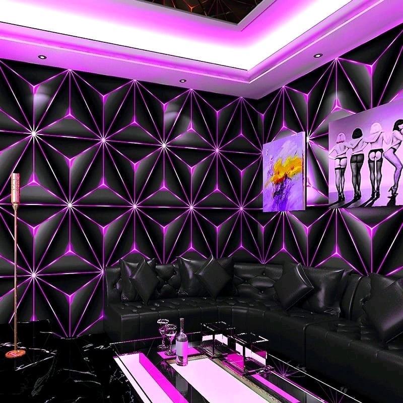 COD PROMO HEMAT BELI 3 DIKIRIM 4 ROL Wallpaper Dinding Kamar Tidur Motif Batu BATA  BATU ALAM BUNGA MAWAR ANGREK Batik Polos Bunga Embos Stiker Dinding Wallstiker Stiker Dinding murah 3d sudah ada perekatnya Kertas Pvc 2