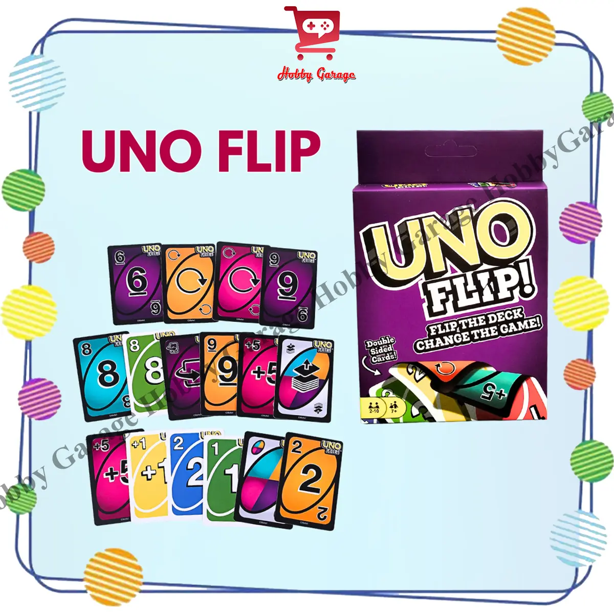 Uno flip card mainan kartu keluarga