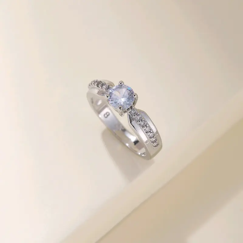 Cincin Permata Zircon Satu Garis Xuping Premium by Yunqi Jewellery - Model Rings 2