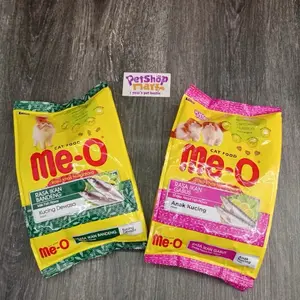 Me-O Dryfood Kemasan 400Gr Rasa Ikan Bandeng untuk Kucing Dewasa & Anak Kucing