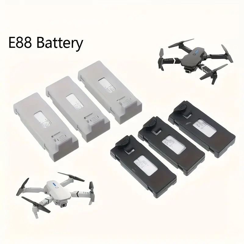 [STOCK] Drone Battery 3.7V 2600mAh Rechargeable Lithium Battery for E99 PRO/E88/P5 PRO/K3 PRO Drone Replacement Battery  Silicone Accessories