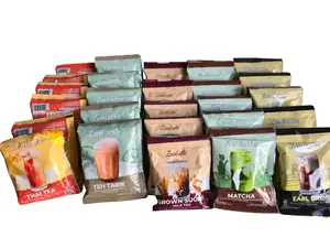 Zenlatte 24gr 1 Renceng Isi 10pcs Minuman Serbuk Premium Best Seller Rasa Matcha Teh Tarik Brown Sugar Earl Grey Thai Tea