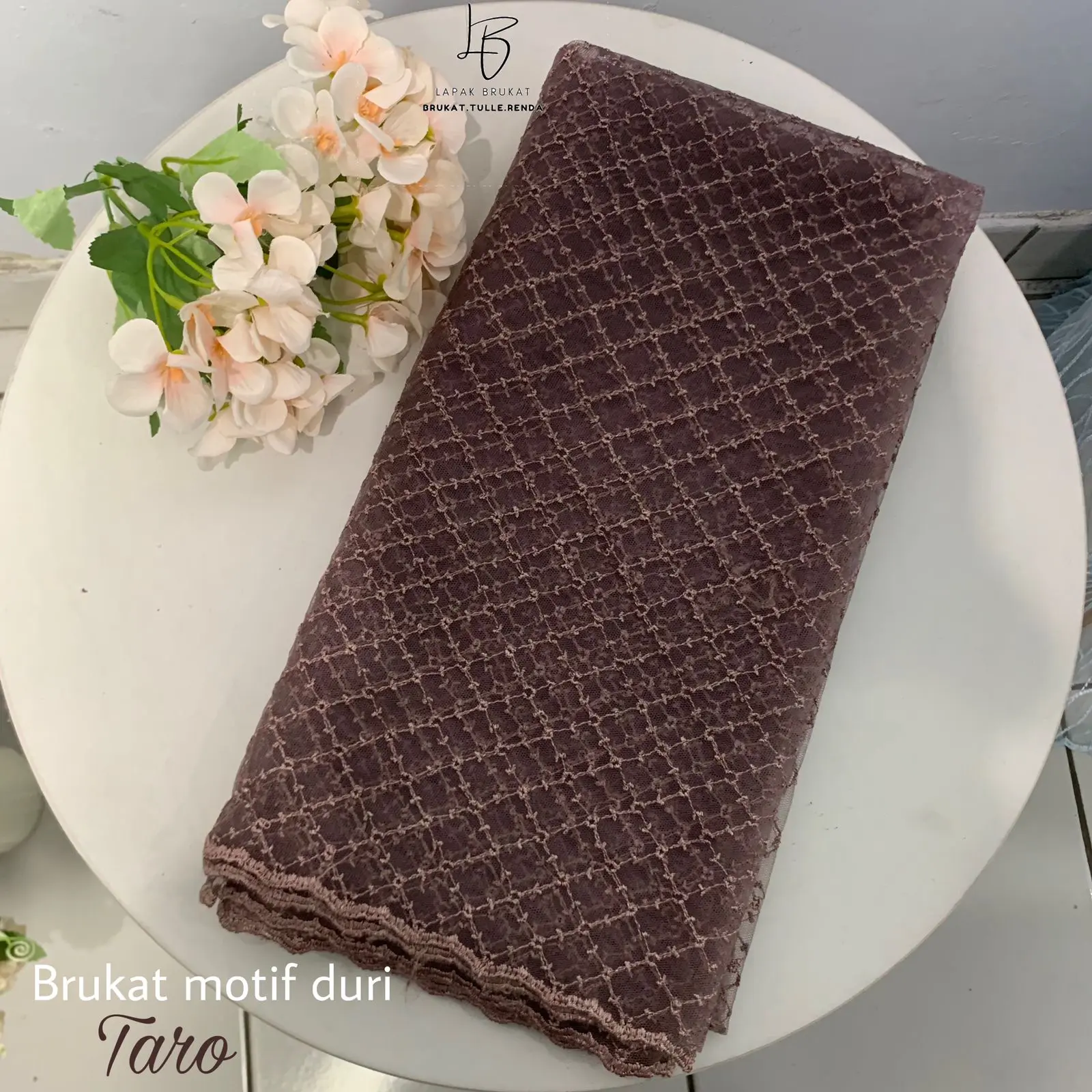 Kain Kebaya Motif Bunga duri harga 1 M termurah kebaya modern, bridesmaid, kondangan, kebaya wisuda