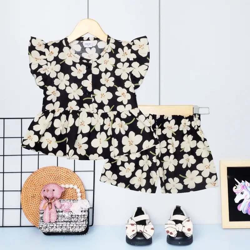 Owlet - setelan anak perempuan / setelan rayon anak / baju anak perempuan / rayon anak perempuan Fashion 4