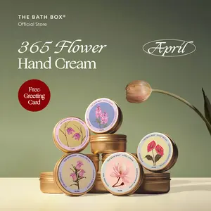 [APRIL - JUNE] THE BATH BOX - 365 Flower Hand Cream (Hadiah, Ulang-Tahun, Wisuda, Bunga, Vitamin Kuku, Cream Tangan, Cream Kuku, Pelembab Kuku, Tangan Kering, Kuku Rapuh)