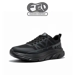 FED Pulse Run Sepatu Sneakers Pria Olahraga Running PULSE RUN Ringan Sporty Hitam Stylish untuk Lari Outdoor