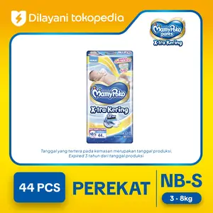 MamyPoko Perekat X-tra Kering - Popok Tape NB 44 - Popok Perekat Newborn Bayi Baru Lahir