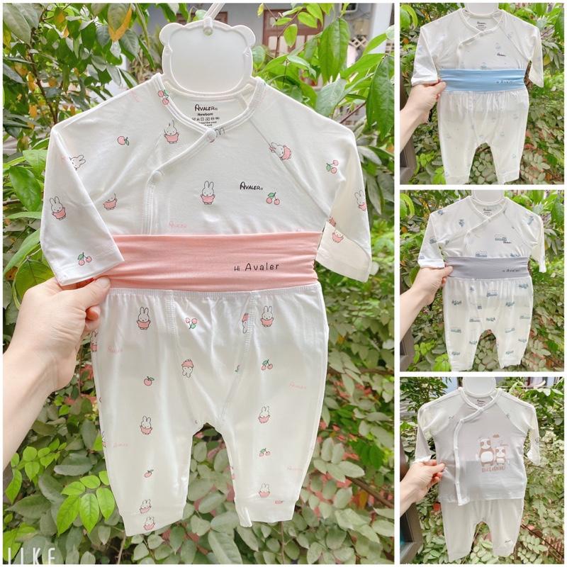 Avaler - bộ Quần áo sơ sinh sợi tre bé trai/bé gái hãng avaler