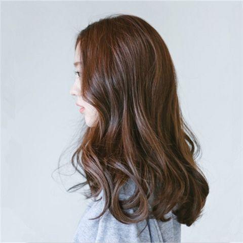Product Introduction of Korean Style Wig Women's Center-Parted Bangs Long Hair Long Curly Hair Sexy Fashion Big Wave Fluffy Lifelike Pear Flower Head Cover 8