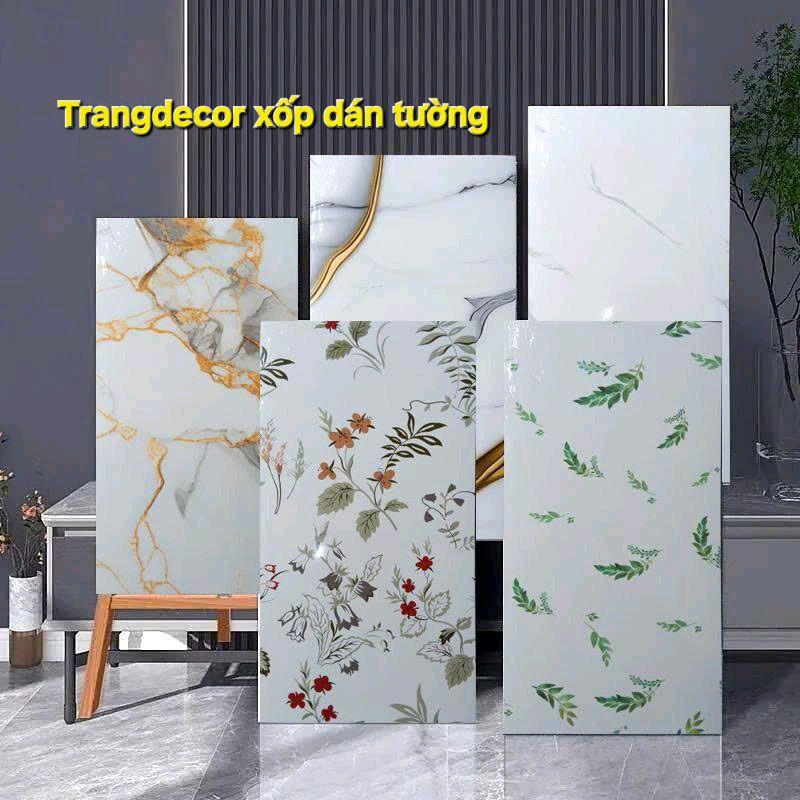  Combo 120 Tấm Xốp Dán Tường Vân Đá Hoa Cương Sang Chảnh Decor Phòng Kích Thước 60x30cm Có Keo Sẵn Vietnam Phòng khách chống khói Dán trước xoppvc miếng dán chống mốc phòng bếp vn phòng tắm vn  trắng-96cm miếng dán tường chống thấmspatial wallpaper 