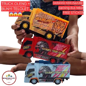 Mainan Truck Oleng Telolet ada Lampunya Toys Anak Baterai