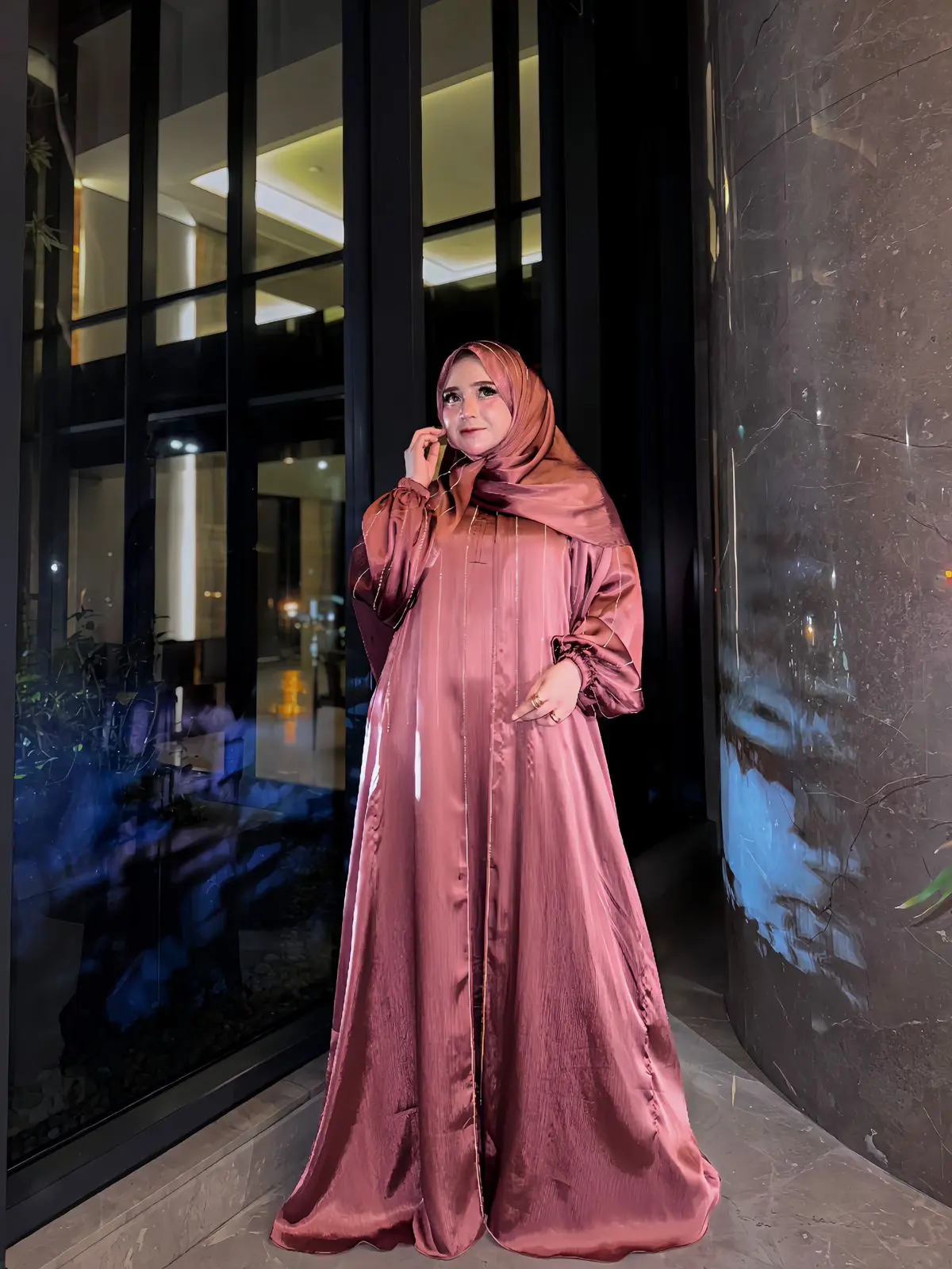 ABAYA VIRAL FULL GLITER LIMITED EDITION BY HERLIN KENZA FASHION