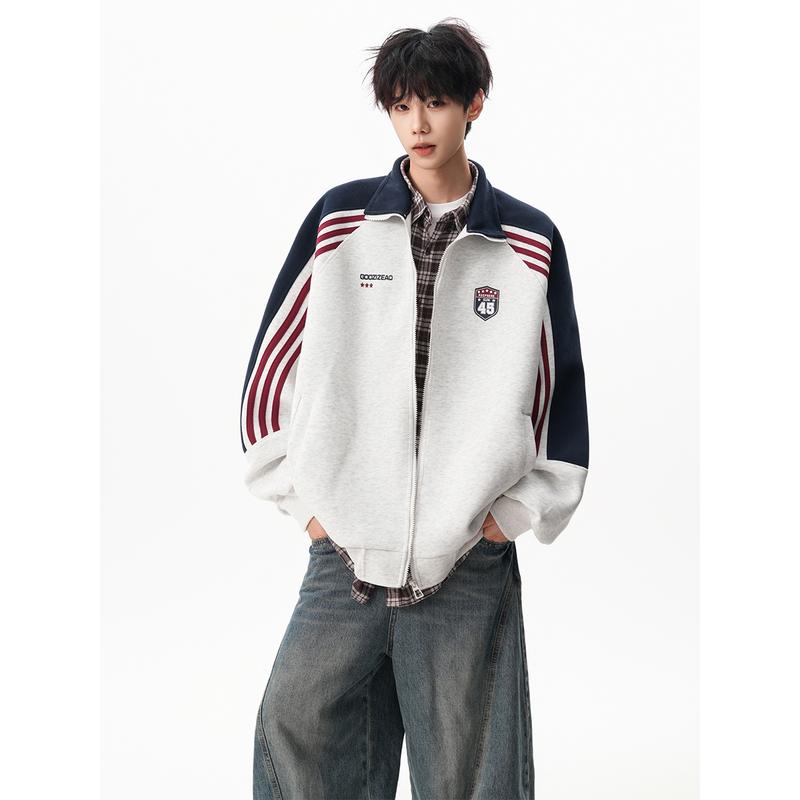 Áo khoác nam nữ GOOZIZEAO cổ đứng phong cách Ulzzang - Maylinhshop - Chất vải nỉ ép lót lông cao cấp