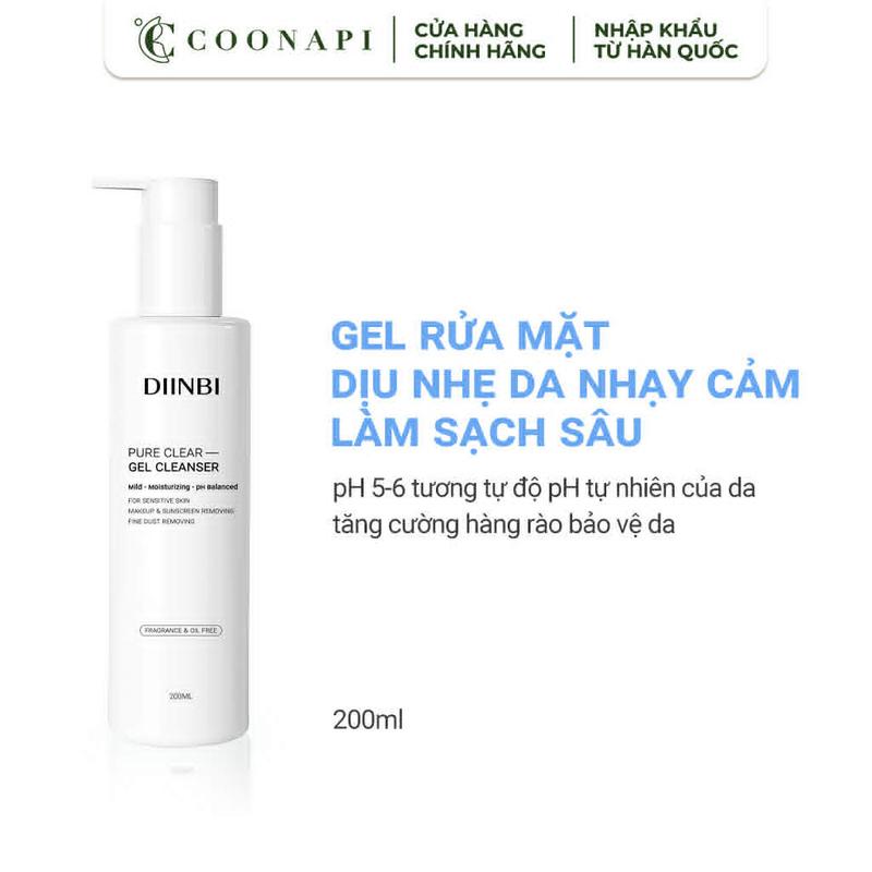 Gel Rửa Mặt DIINBI Pure Clear Gel Cleanser 200ml