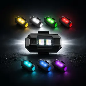 Lampu LED kedip lampu kolong lampu pesawat RGB AIRCRAFT PLANE LED 7 warna motor mobil sepeda dll
