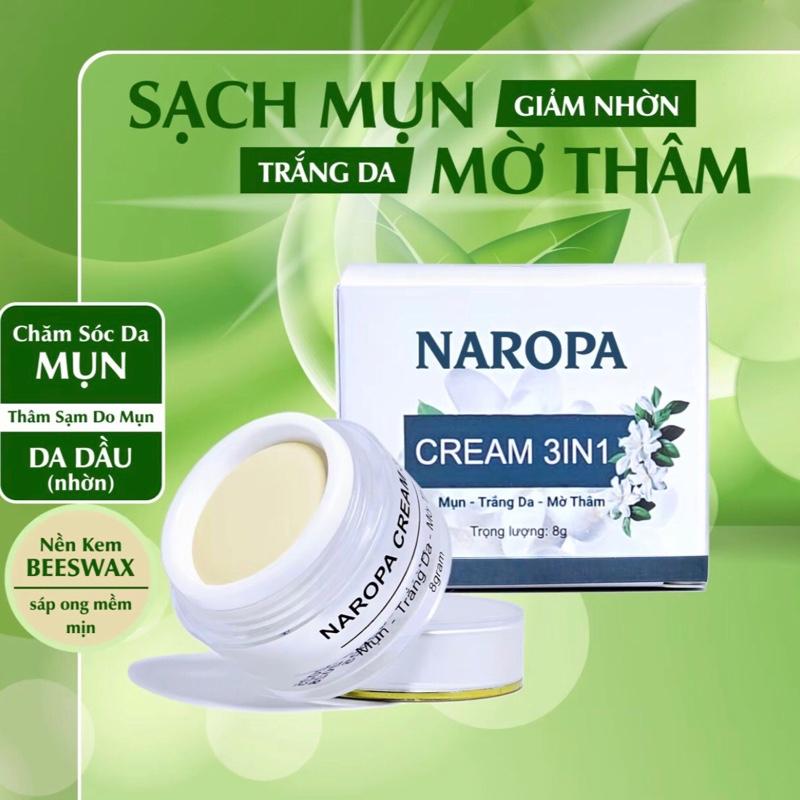 Kem Mụn - Trắng Da - Mờ Thâm NAROPA 3in1 - dưỡng da làm dịu, giảm nhanh mụn,…