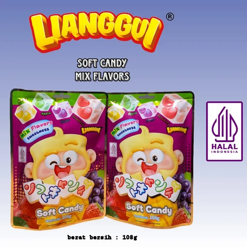 [ LIANGGUI ] PERMEN LUNAK ANEKA RASA / SOFT MIX CANDY FLAVORS / PERMEN HALAL 0