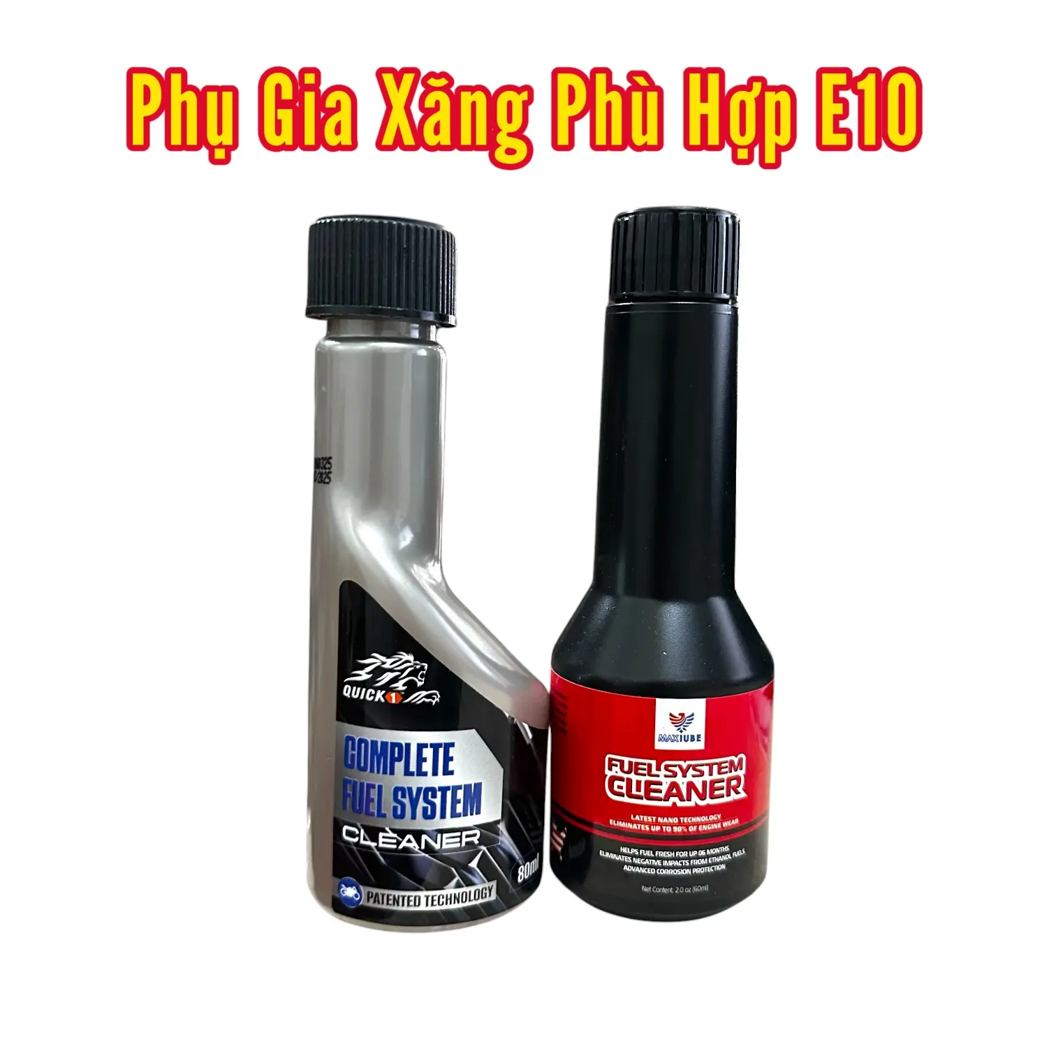 Maxlube Combo 2 Chai Phụ Gia Xăng 60ml hoặc Quick1 Fuel System 80ml Hỗ Trợ Cải Thiện Rung Giật Ga Tiết Kiệm Nhiên Liệu Bảo Dưỡng Động Cơ Xe Máy Ô Tô MaxlubeUSA